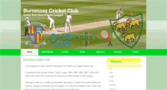 Desktop Screenshot of burnmoorcc.org.uk